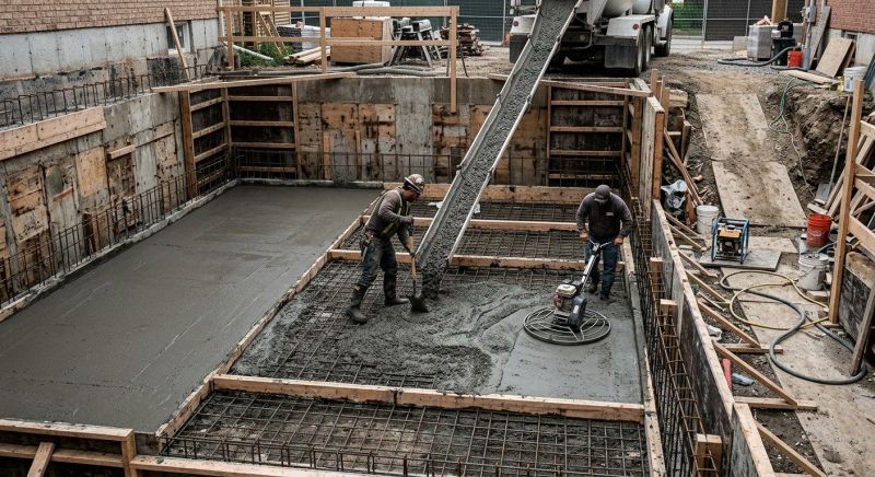 Basement Concrete Installation in Hershey, PA