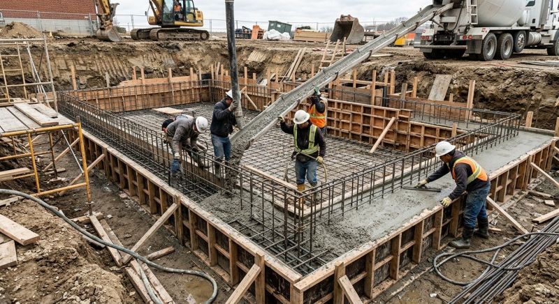 Basement Concrete Installation in Red Lion, PA