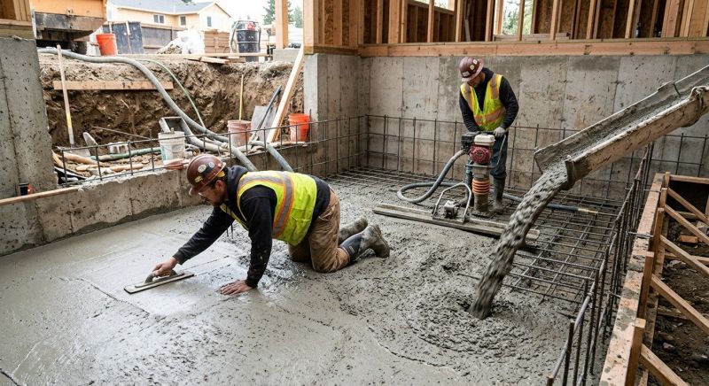 Basement Concrete Installation in Reinholds, PA