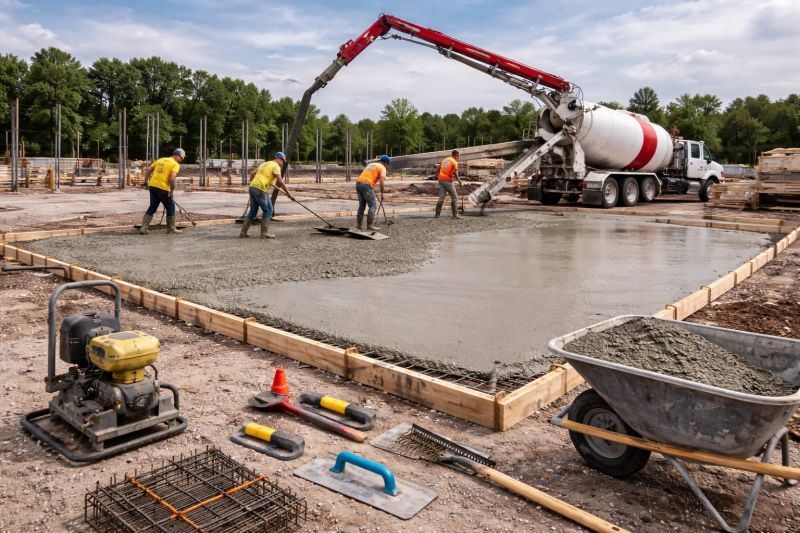 Commercial Slab Construction in Hershey, PA