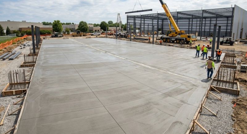 Commercial Slab Installation in Hummelstown, PA