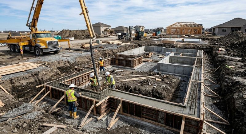 Concrete Foundation Installation in Myerstown, PA