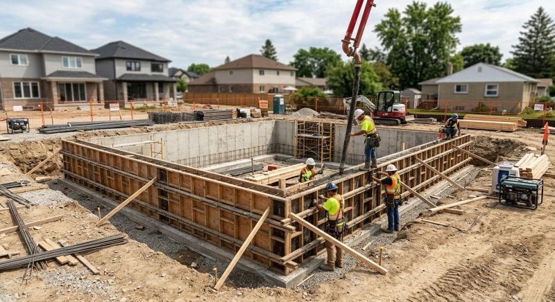 Foundation Construction in Red Lion, PA