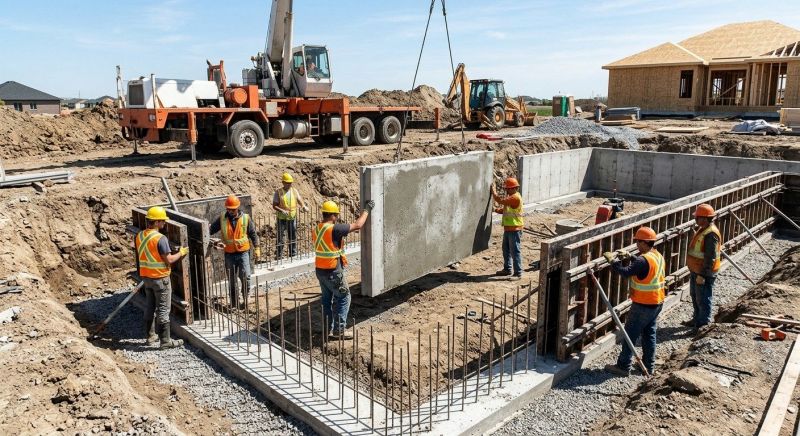 Foundation Wall Pouring in Dover, PA