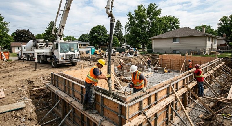 Foundation Wall Pouring in York County, PA